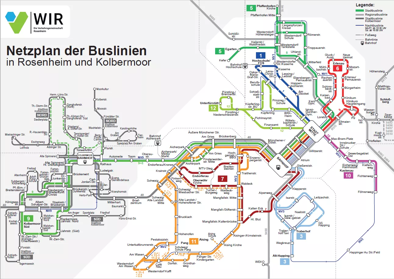 Bus Netzplan Rosenheim Bus Netzplan Rosenheim